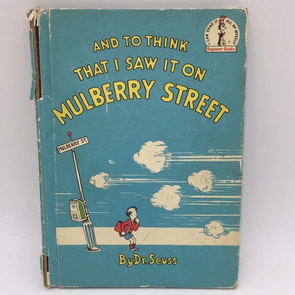 Vintage Dr. Seuss: And To Think That I Saw It On Mulberry Street Hardcover Book - Picture 1 of 14